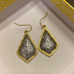 Kendra Scott Addie Gold Silver Drop Earrings